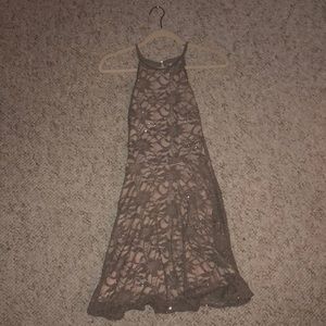 Halter Dress With a Subtle Sparkle